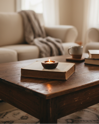 Dark Wood Votive Holder