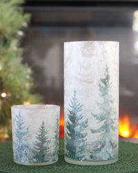 Woodland Pines Forest Candle Holder