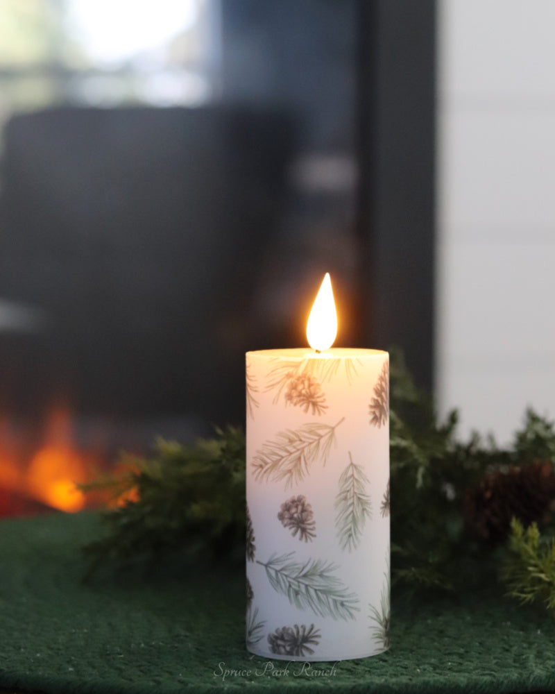 Woodland Pines LED Votive Candle