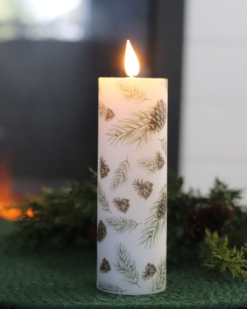 Woodland Pines LED Votive Candle