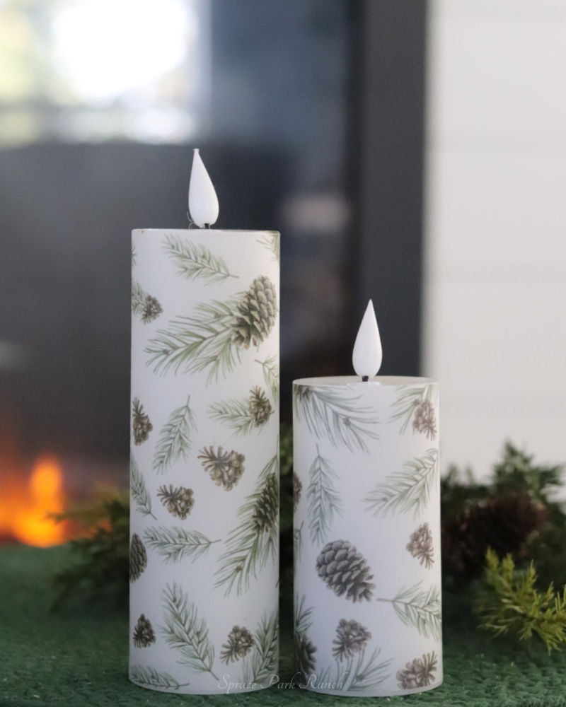 Woodland Pines LED Votive Candle
