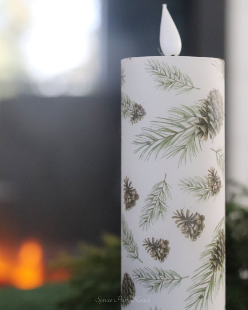 Woodland Pines LED Votive Candle
