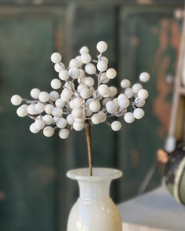 Icy Snowdrop Berry Pick 12"L