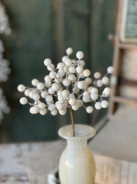 Icy Snowdrop Berry Pick 12"L