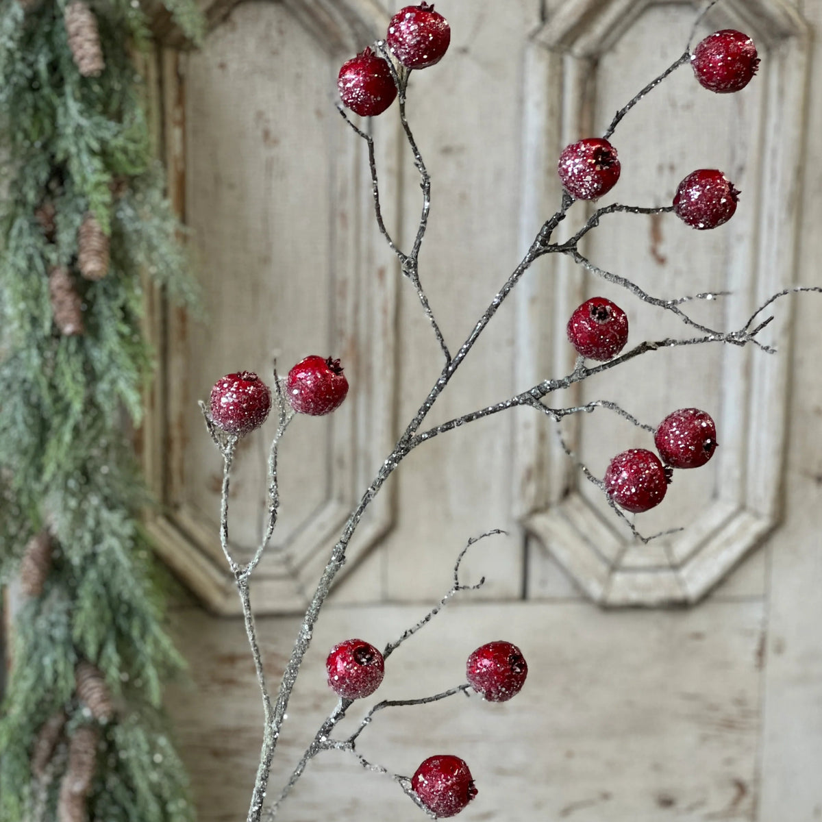 Sparkling Bauble Berry Spray 39"