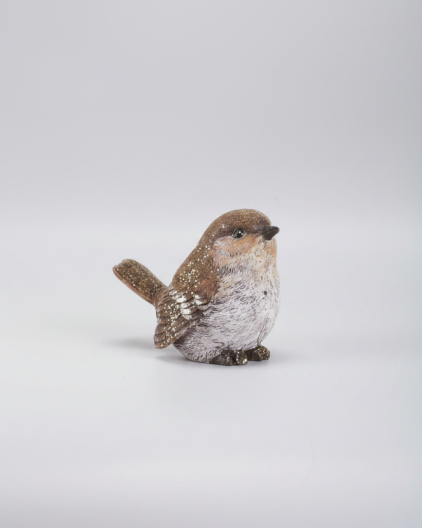Gold Glitter Resin Bird