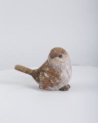 Gold Glitter Resin Bird