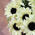 Pale Yellow Sunflower Stem Real Touch