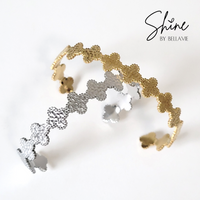 BELLAVIE Signature Quatrefoil Cuff Bracelet