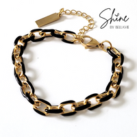 Brooklyn Coloured Enamel Link Bracelet