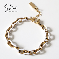 Brooklyn Coloured Enamel Link Bracelet
