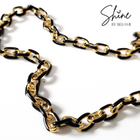 Brooklyn Coloured Enamel Cable Link Necklace
