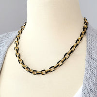 Brooklyn Coloured Enamel Cable Link Necklace