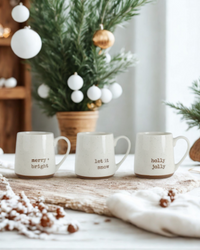 Christmas Speckled Ceramic Mug