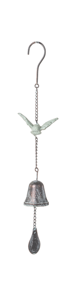 Cast Iron Hummingbird Bell Wind Chime