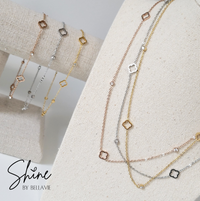 Chiara Quatrefoil Station Necklace