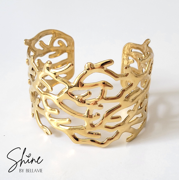 Ocean Coral Cuff Bracelet