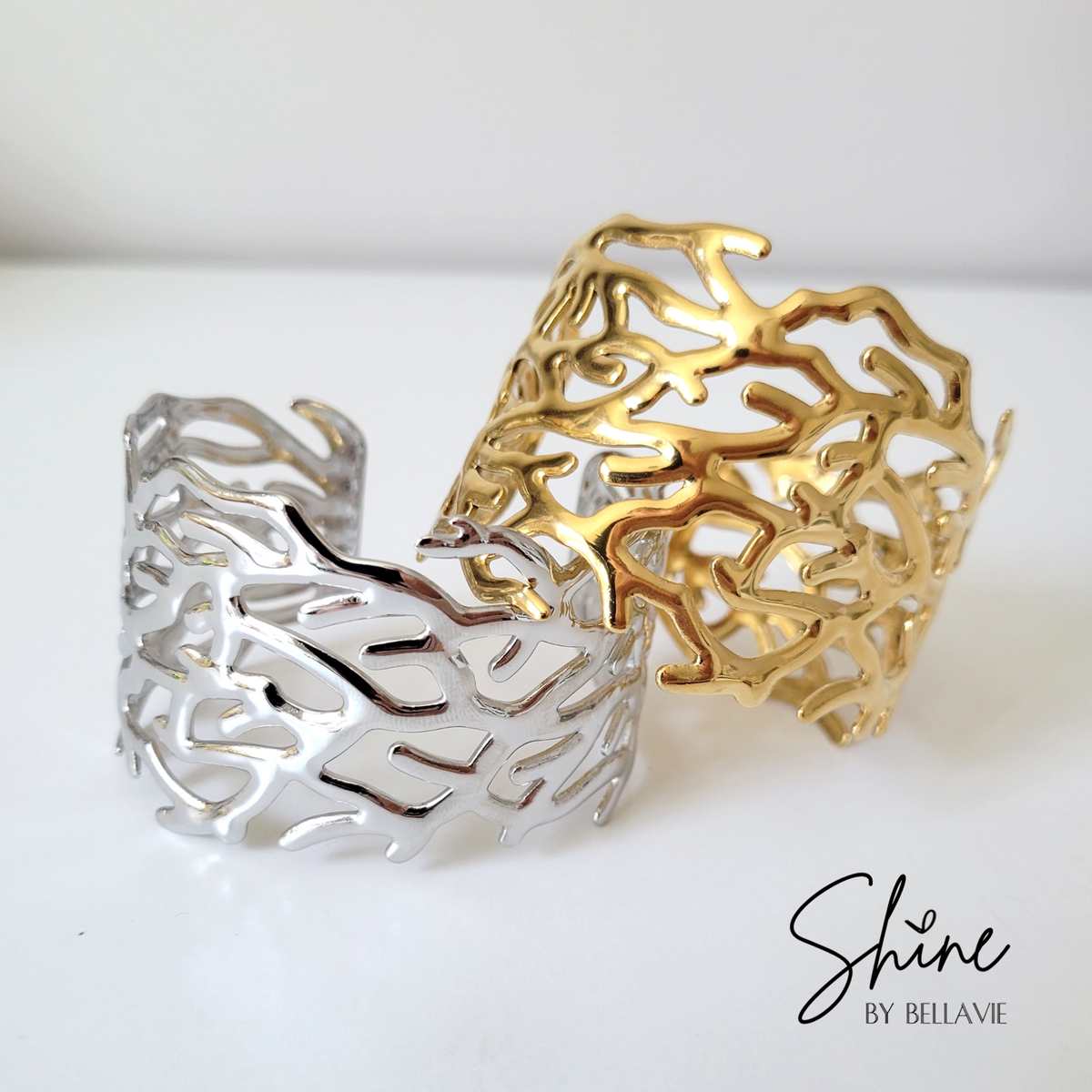 Ocean Coral Cuff Bracelet