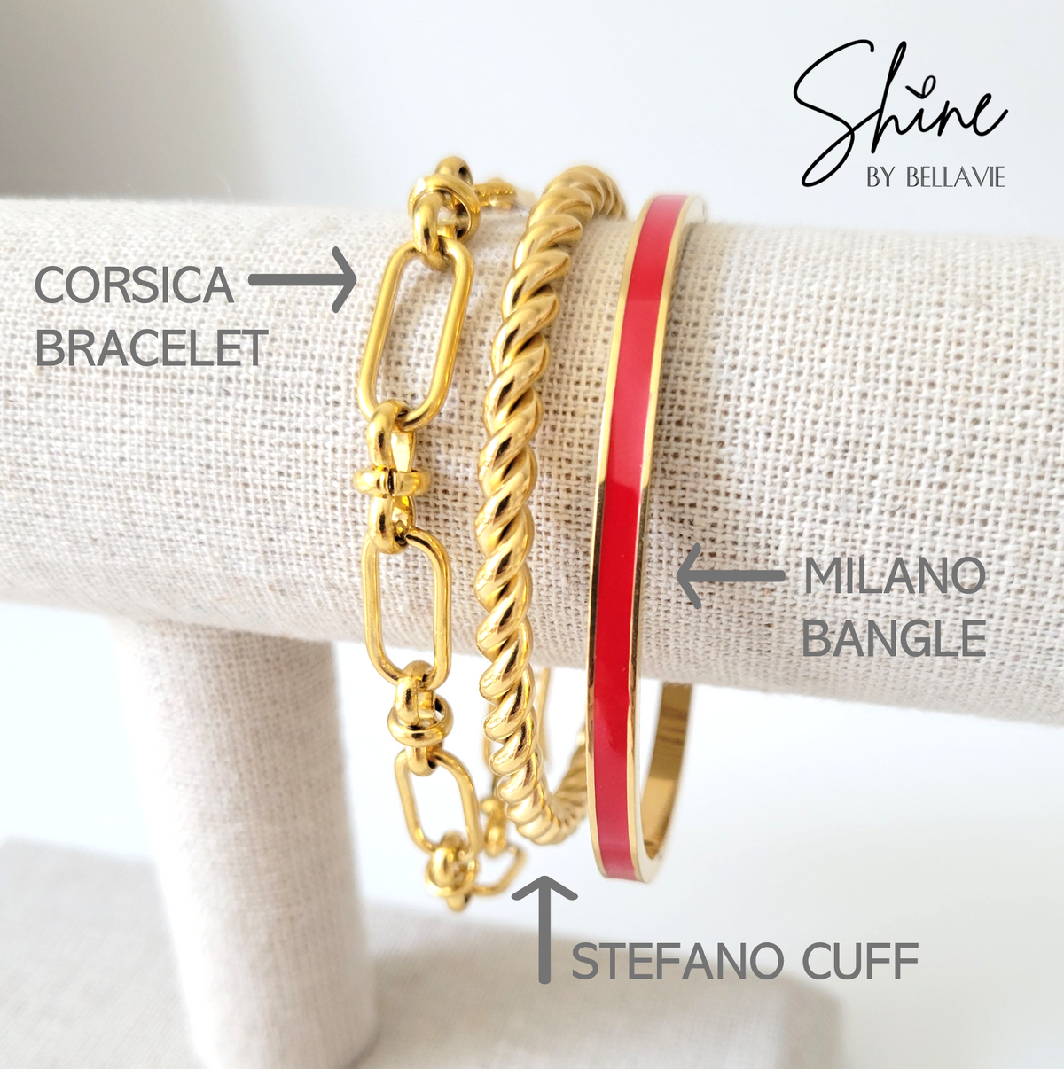 Milano Enamel Hinged Bangle