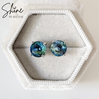 Dahlia Faceted CZ Earrings