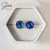 Dahlia Faceted CZ Earrings