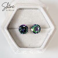 Dahlia Faceted CZ Earrings