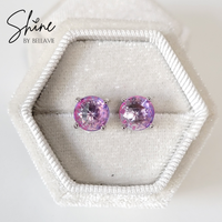 Dahlia Faceted CZ Earrings