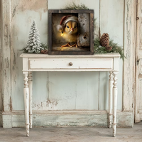 Chickmas Glow Canvas Print