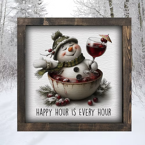 Happy Hour is Every Hour Canvas Print