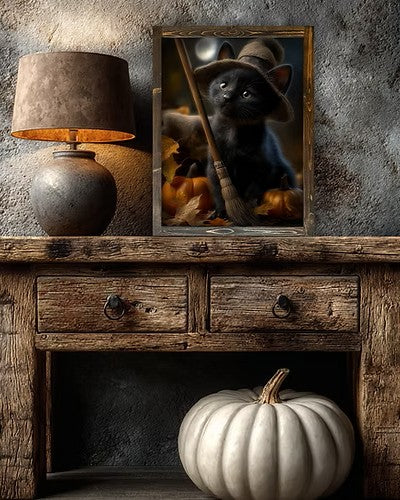 Midnight Whiskers Canvas Print