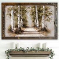 White Trail Canvas Print