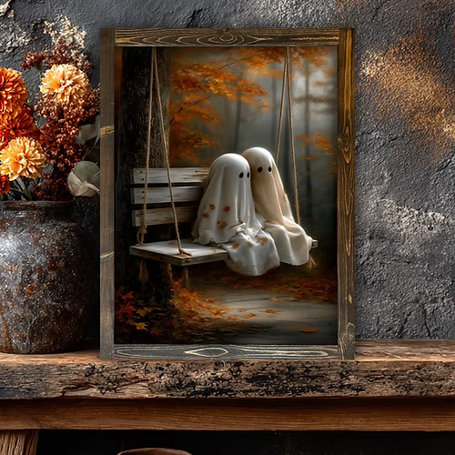Leaf-Lingered Spirits Canvas Print