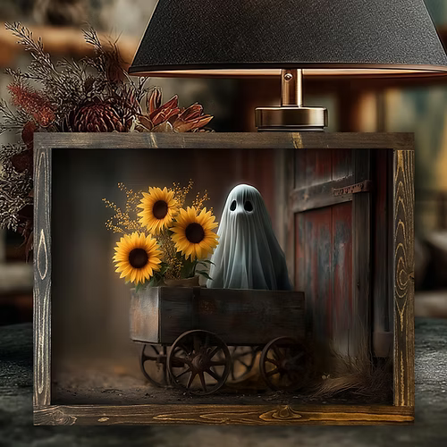 The Barnyard Boo Canvas Print