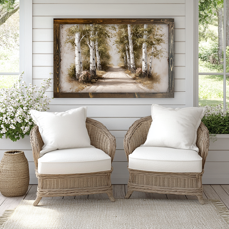 White Trail Canvas Print