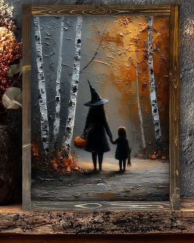 Birchlight Path Canvas Print