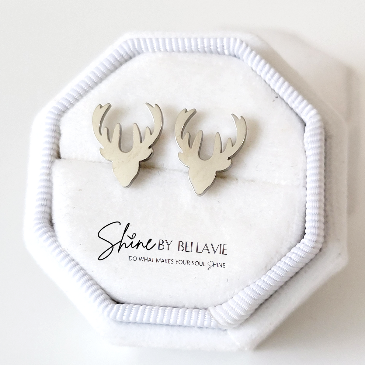 Deer Head Stud Earrings