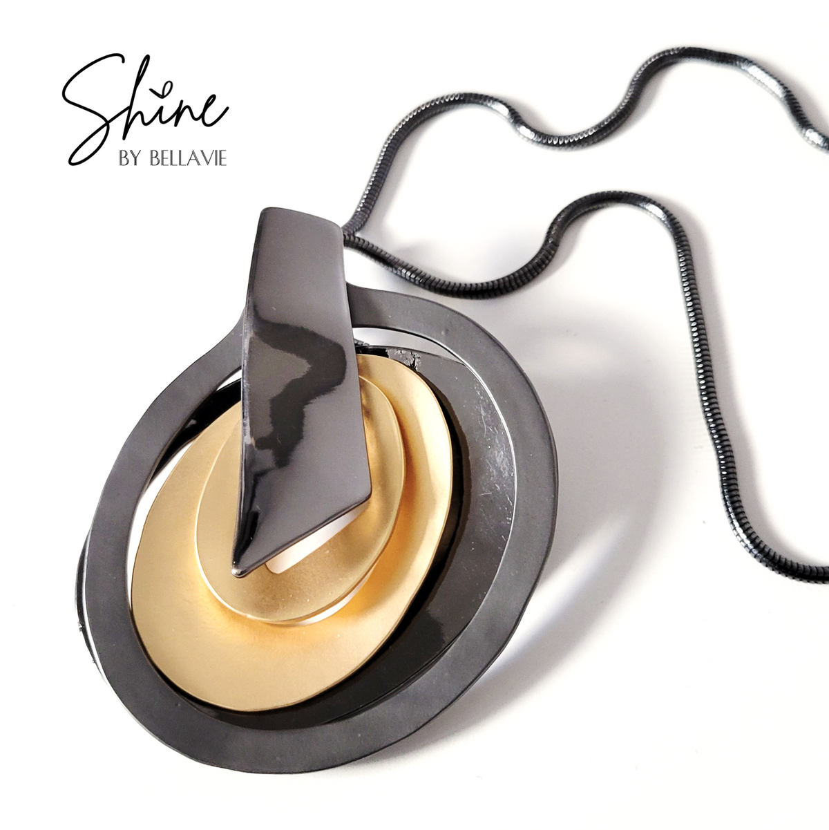 Dietrich Gold and Gunmetal Necklace