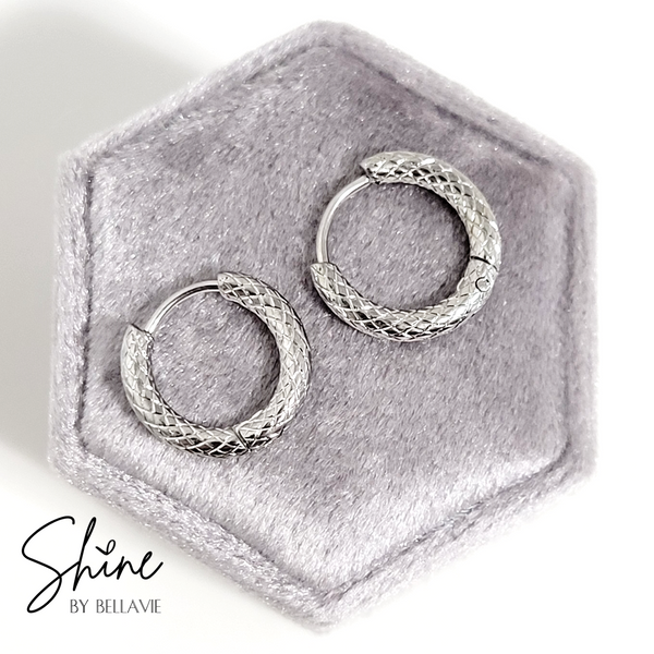 Dixon Textured Huggies Earrings