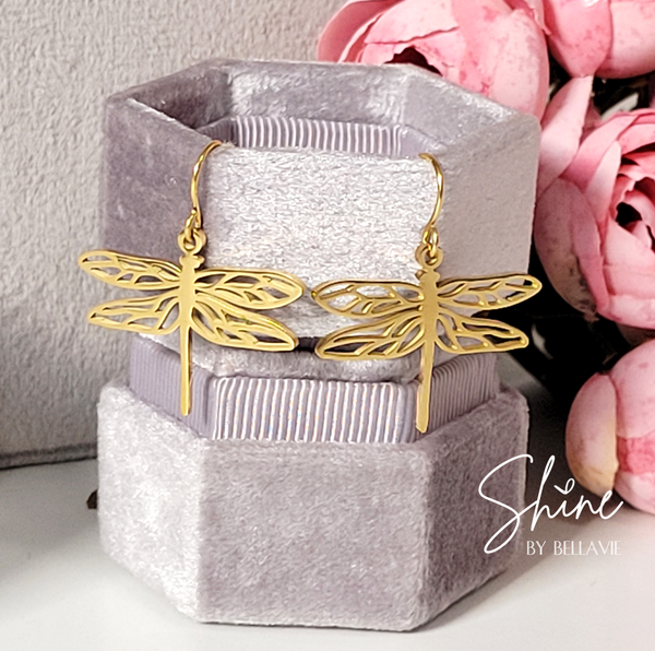 Dragonfly Drop Earrings