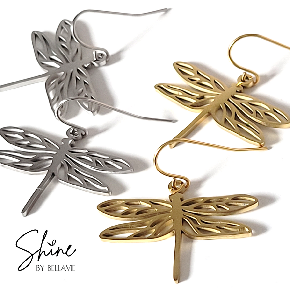 Dragonfly Drop Earrings