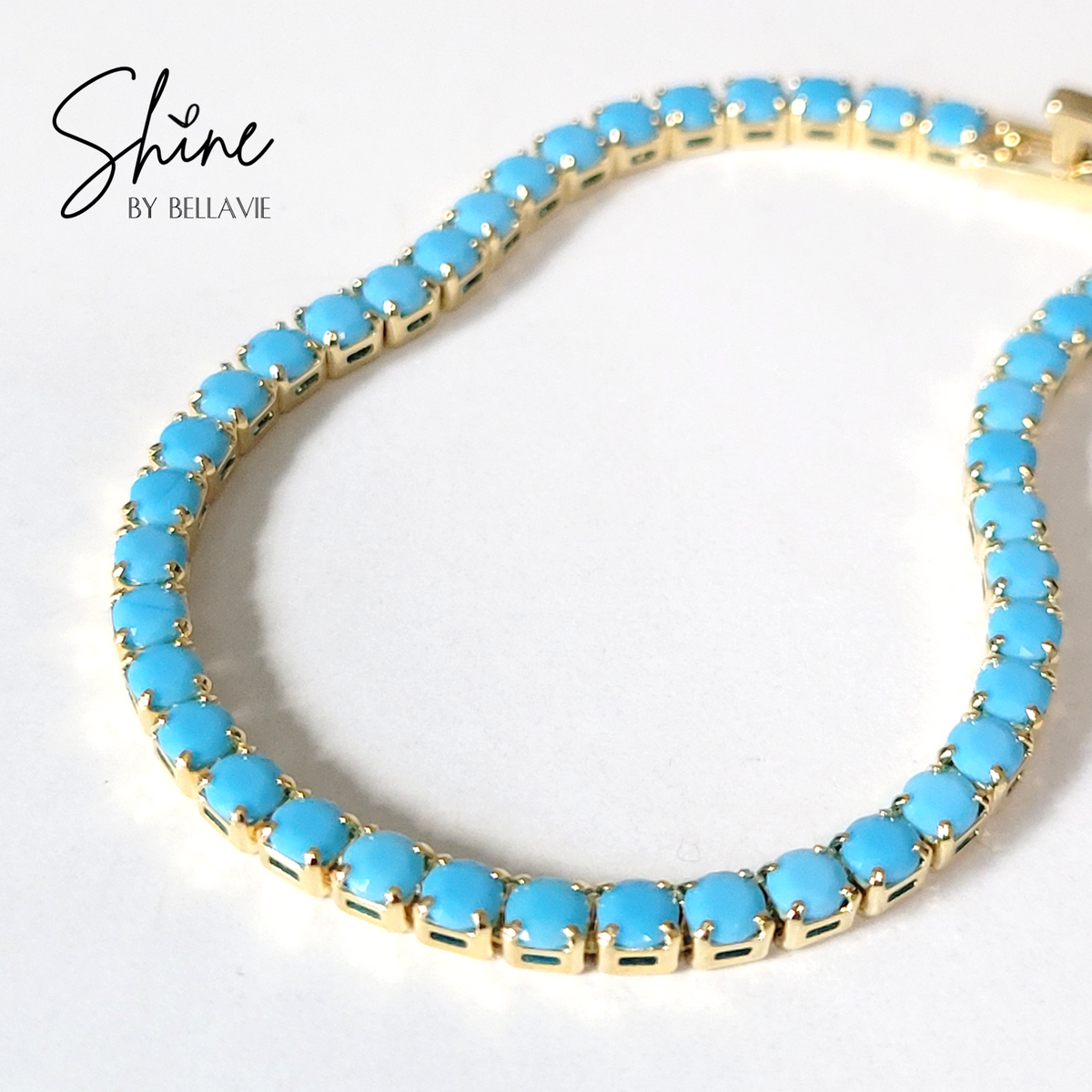 Turquoise Tennis Necklace