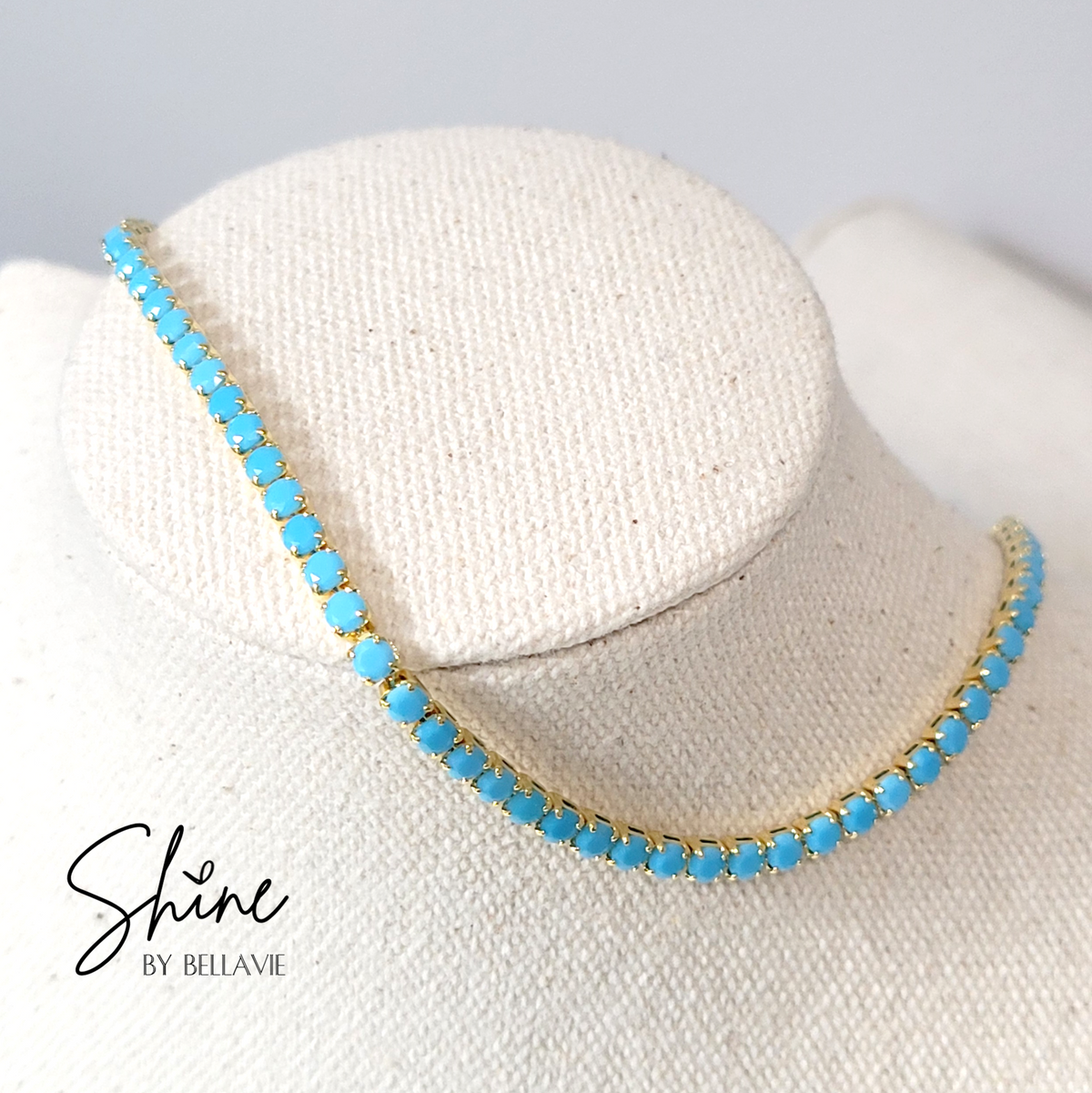 Turquoise Tennis Necklace