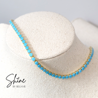 Turquoise Tennis Necklace