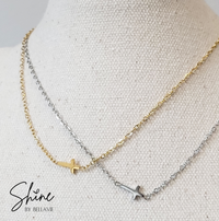 Faith Mini Cross Necklace