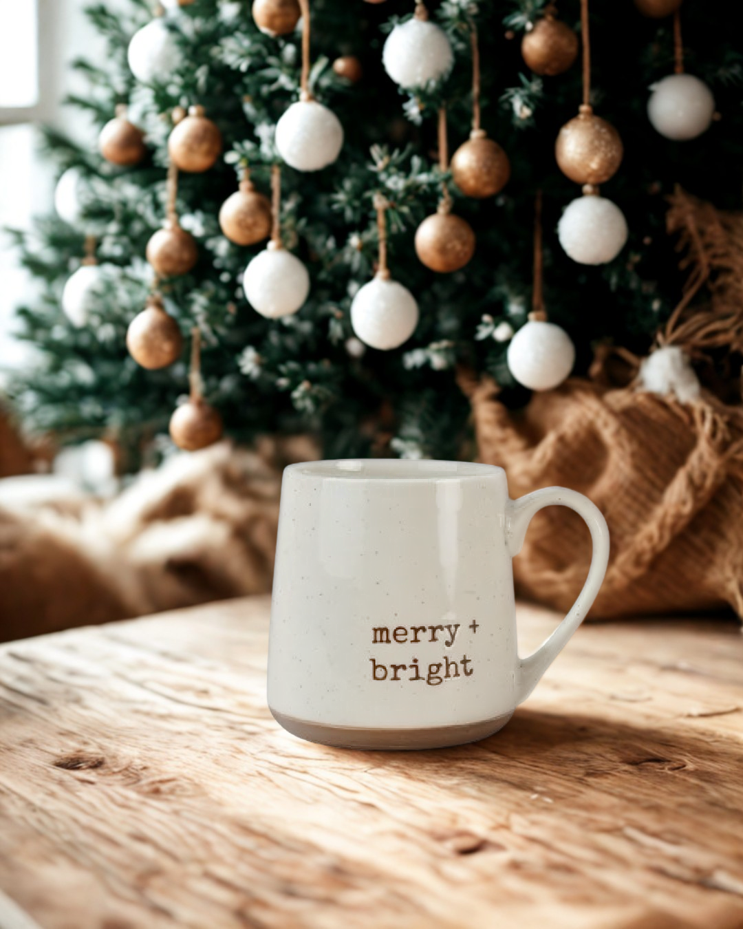 Christmas Speckled Ceramic Mug