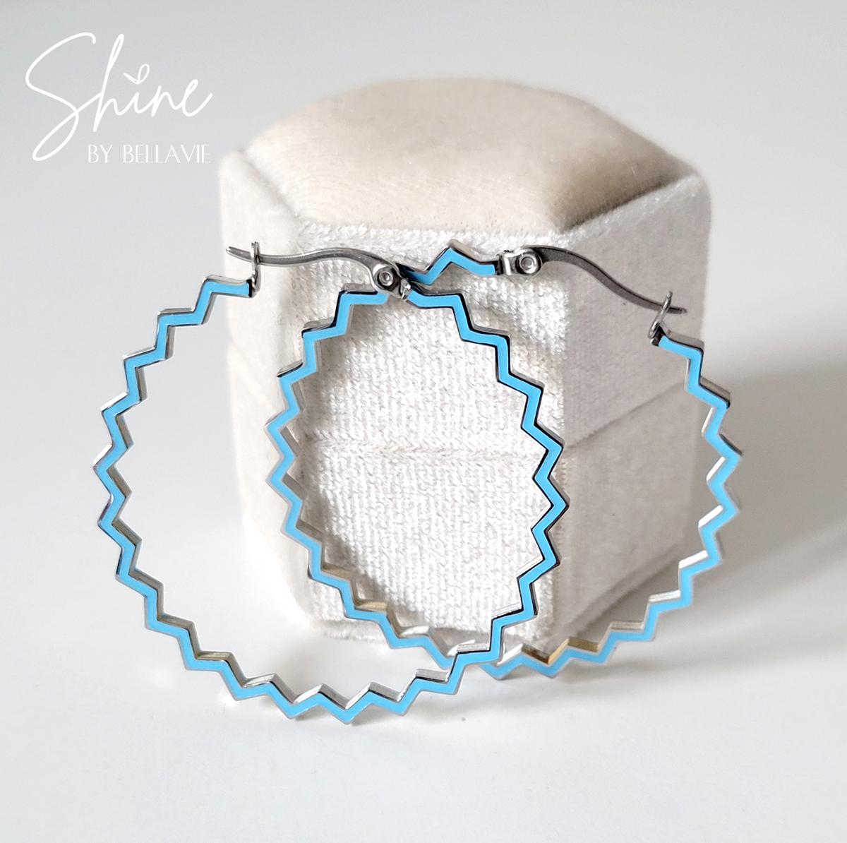 Finley Enamel Hoop Earrings