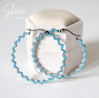 Finley Enamel Hoop Earrings