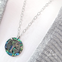 Foster Abalone Tree of Life Long Necklace