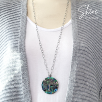 Foster Abalone Tree of Life Long Necklace