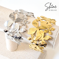 Hydrangea Flower Cuff Bracelet